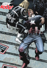 Art from Captain America (Vol. 5) #25, by Steve Epting.