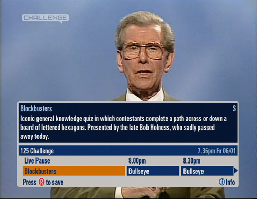 Blockbusters EPG picture