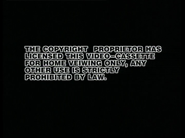 Episode 2, VHS warning - DVD