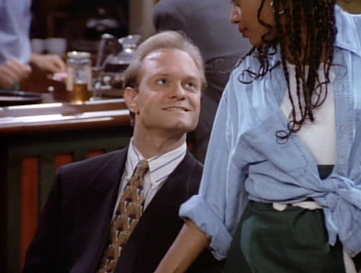 Niles with a stupid grin on his face