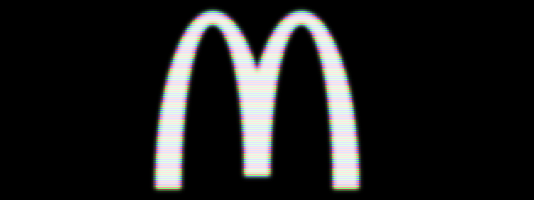 McDonald's logo on black