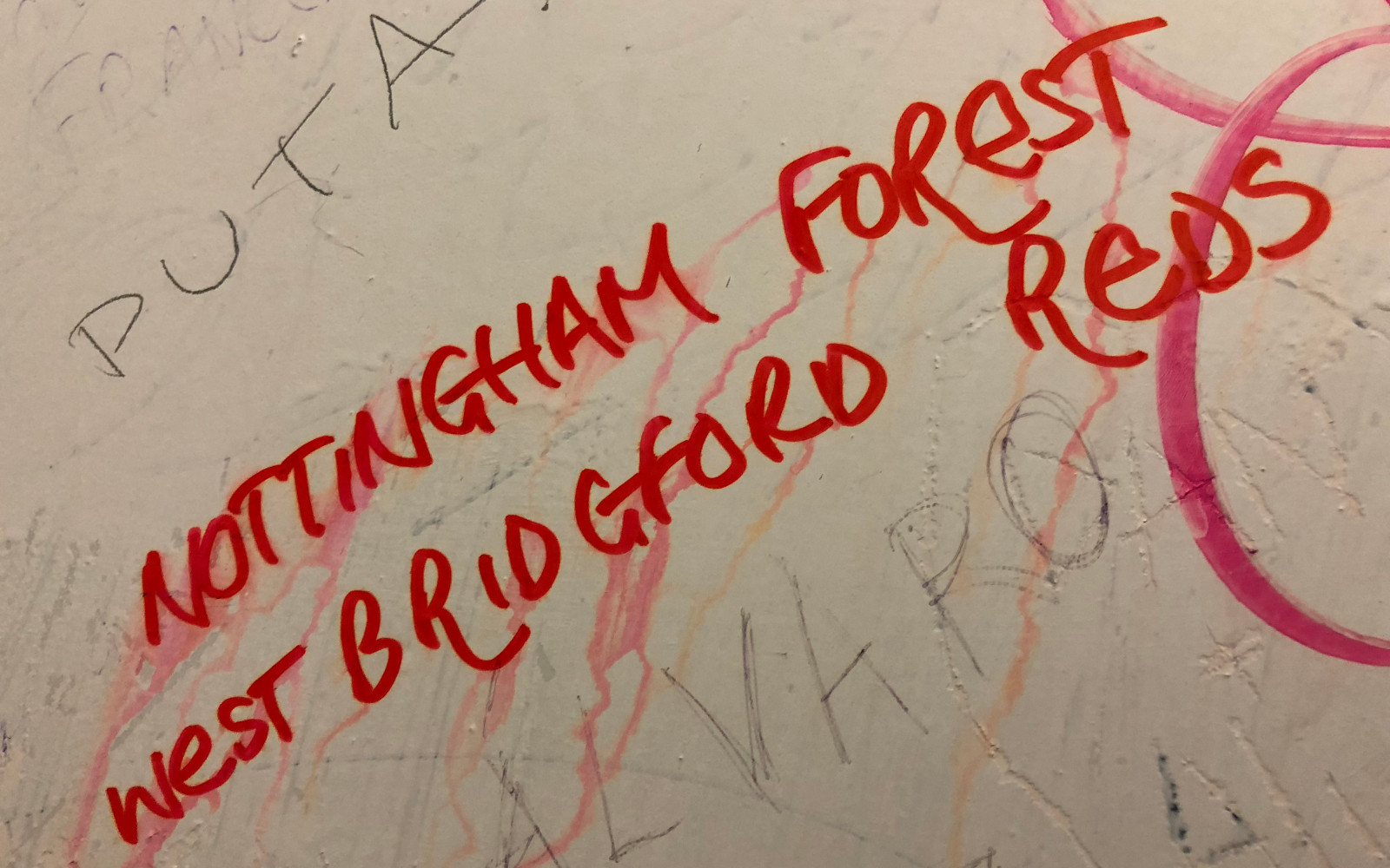 Graffiti in the Colosseum - NOTTINGHAM FOREST WEST BRIDGFORD REDS