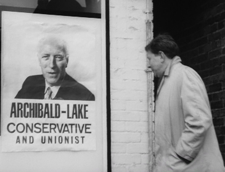 Shot of the Tory poster