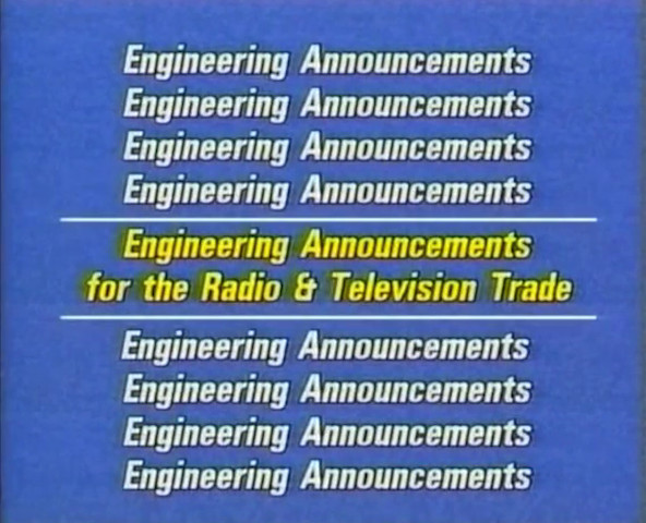 Engineering Announcements title page
