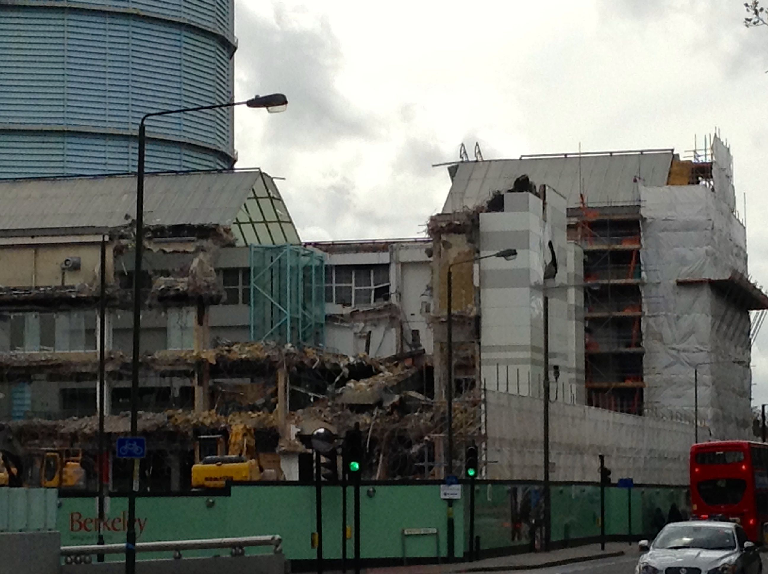 Marco Polo House being demolished