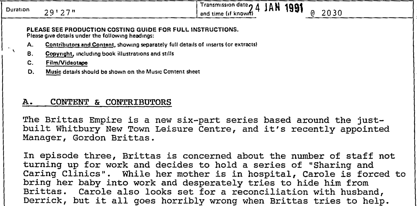 Brittas Episode 3 - 24th January 1991