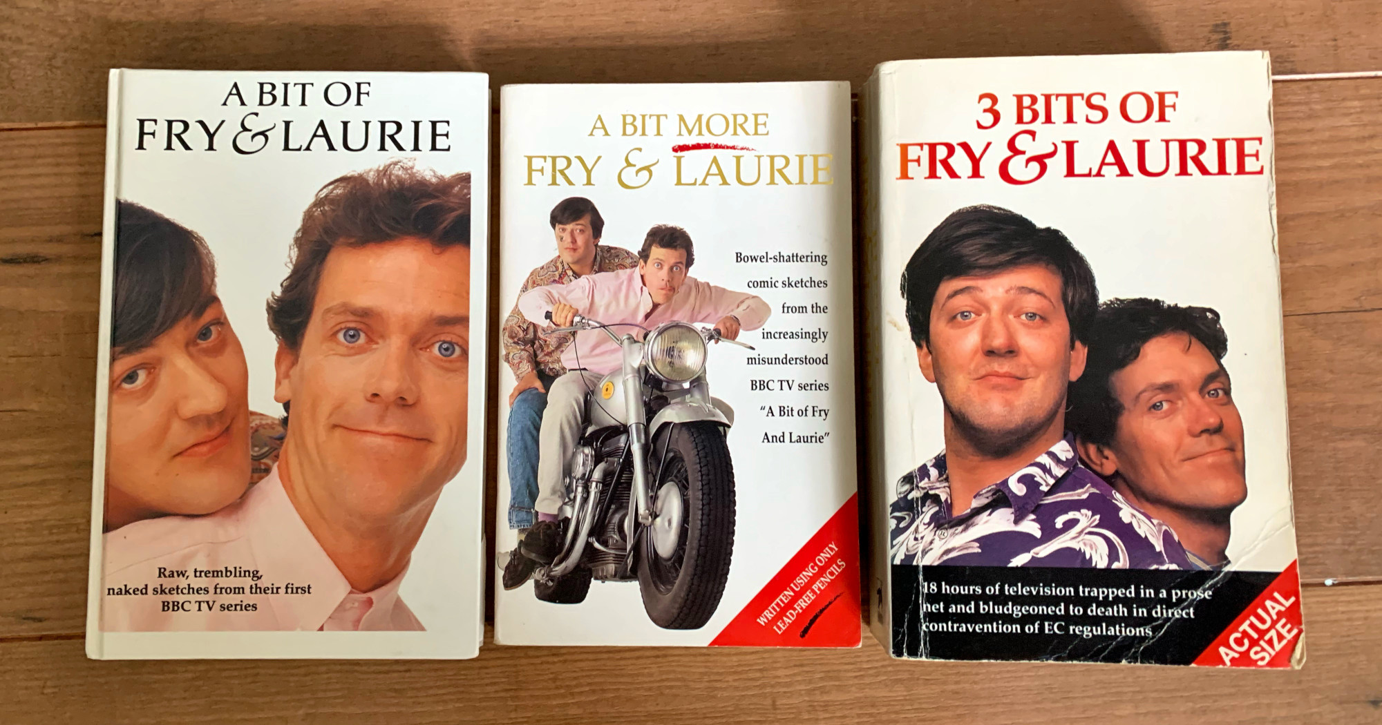 Three Fry & Laurie script books