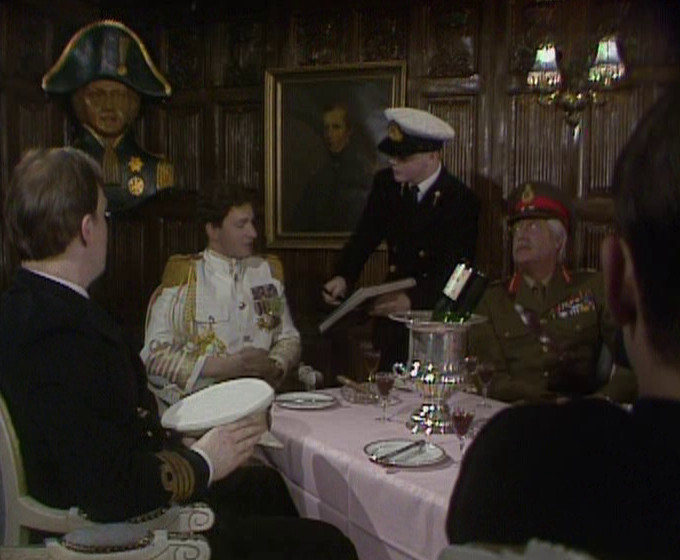 Rimmer with his officer chummies