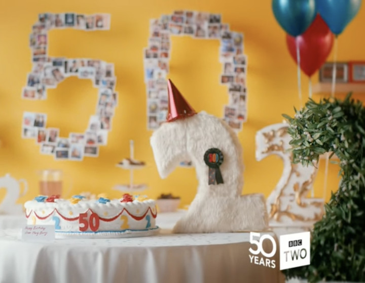 BBC Two 50th anniversary symbol