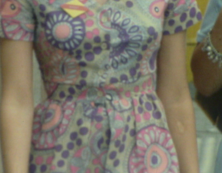 Close-up of flowery dress