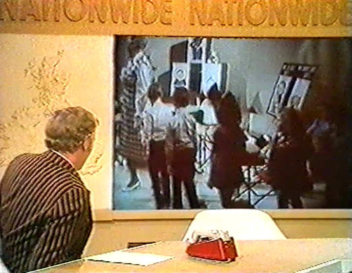 Michael Barratt presenting Nationwide in 1973, looking back