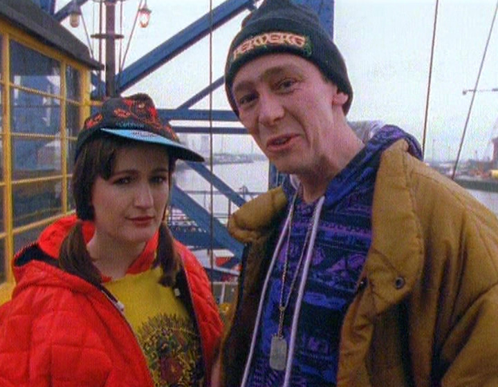 Paul Whitehouse as Brilliant, and Caroline Aherne as his girlfriend