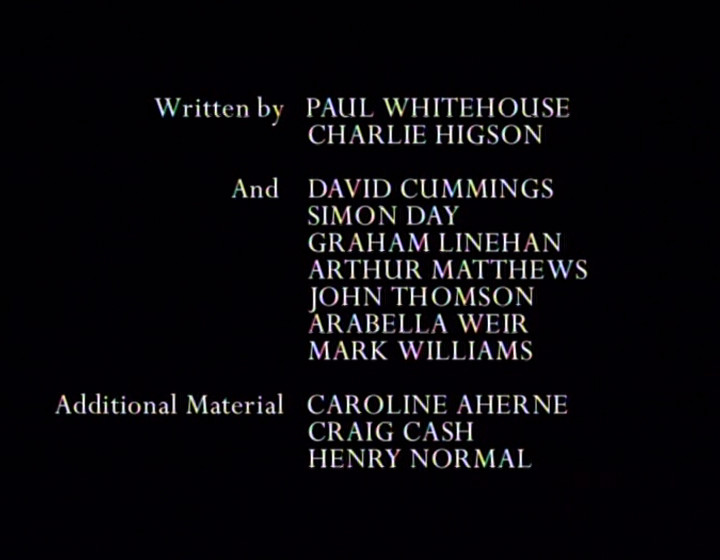 Written by credits screen, with Caroline Aherne, Craig Cash and Henry Normal added