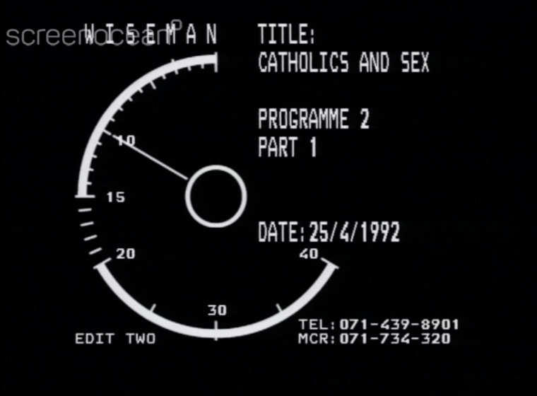 A VT clock for Catholics and Sex